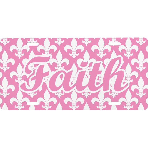 Custom Fleur De Lis Front License Plate (Personalized)