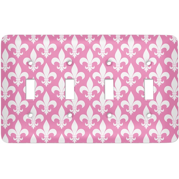 Custom Fleur De Lis Light Switch Cover (4 Toggle Plate)