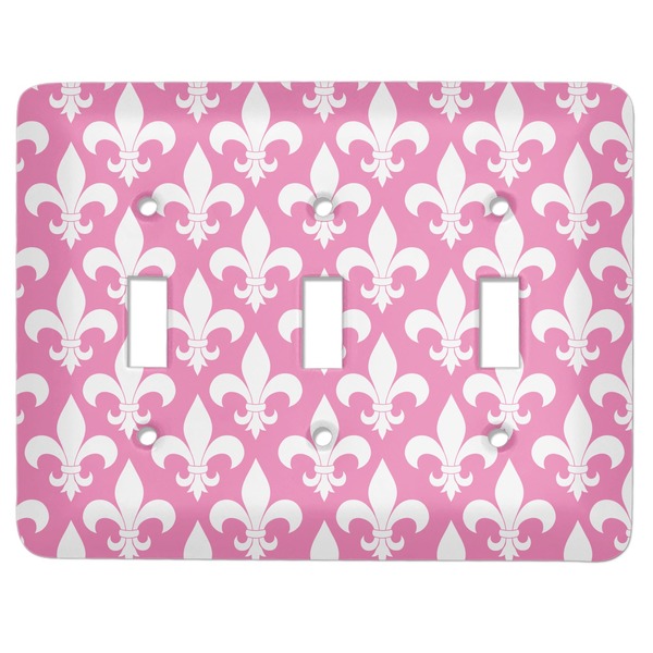 Custom Fleur De Lis Light Switch Cover (3 Toggle Plate)