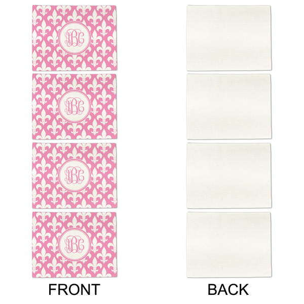 Fleur De Lis Linen Placemat - APPROVAL Set of 4 (single sided)