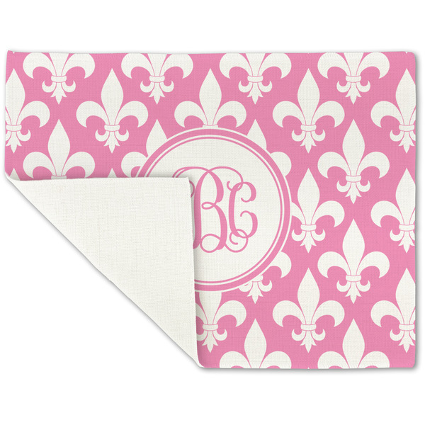 Fleur De Lis Linen Placemat - Folded Corner (single side)