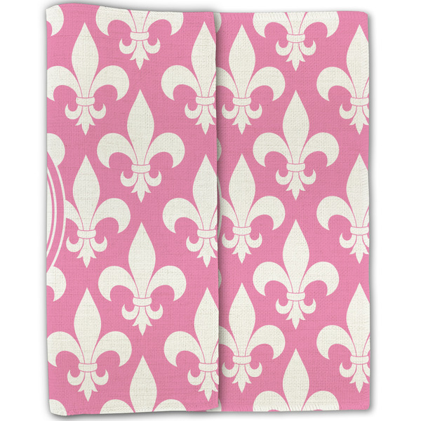 Fleur De Lis Linen Placemat - Folded Half (double sided)