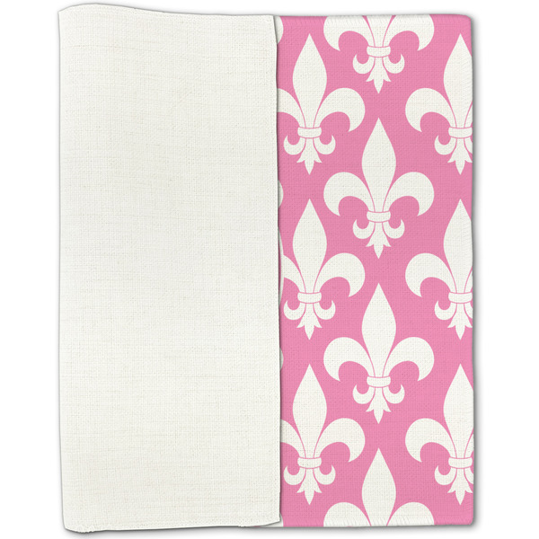 Fleur De Lis Linen Placemat - Folded Half