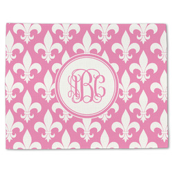 Fleur De Lis Single-Sided Linen Placemat - Single w/ Monogram