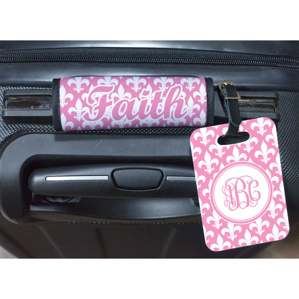 Fleur De Lis Luggage Wrap & Tag
