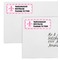 Fleur De Lis Mailing Labels - Double Stack Close Up