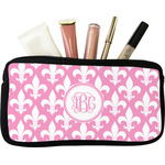 Fleur De Lis Makeup / Cosmetic Bag (Personalized)