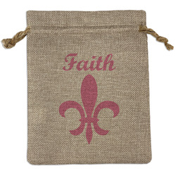 Fleur De Lis Burlap Gift Bag (Personalized)