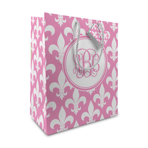 Custom Fleur De Lis Medium Gift Bag (Personalized)