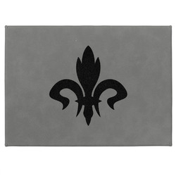 Fleur De Lis Medium Gift Box w/ Engraved Leather Lid