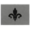 Fleur De Lis Medium Gift Box with Engraved Leather Lid - Approval