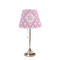 Fleur De Lis Poly Film Empire Lampshade - On Stand