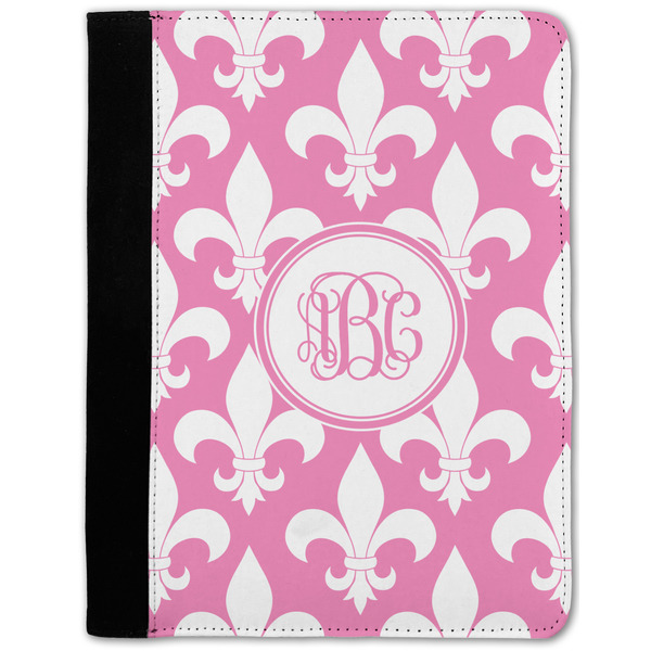 Custom Fleur De Lis Notebook Padfolio - Medium w/ Monogram