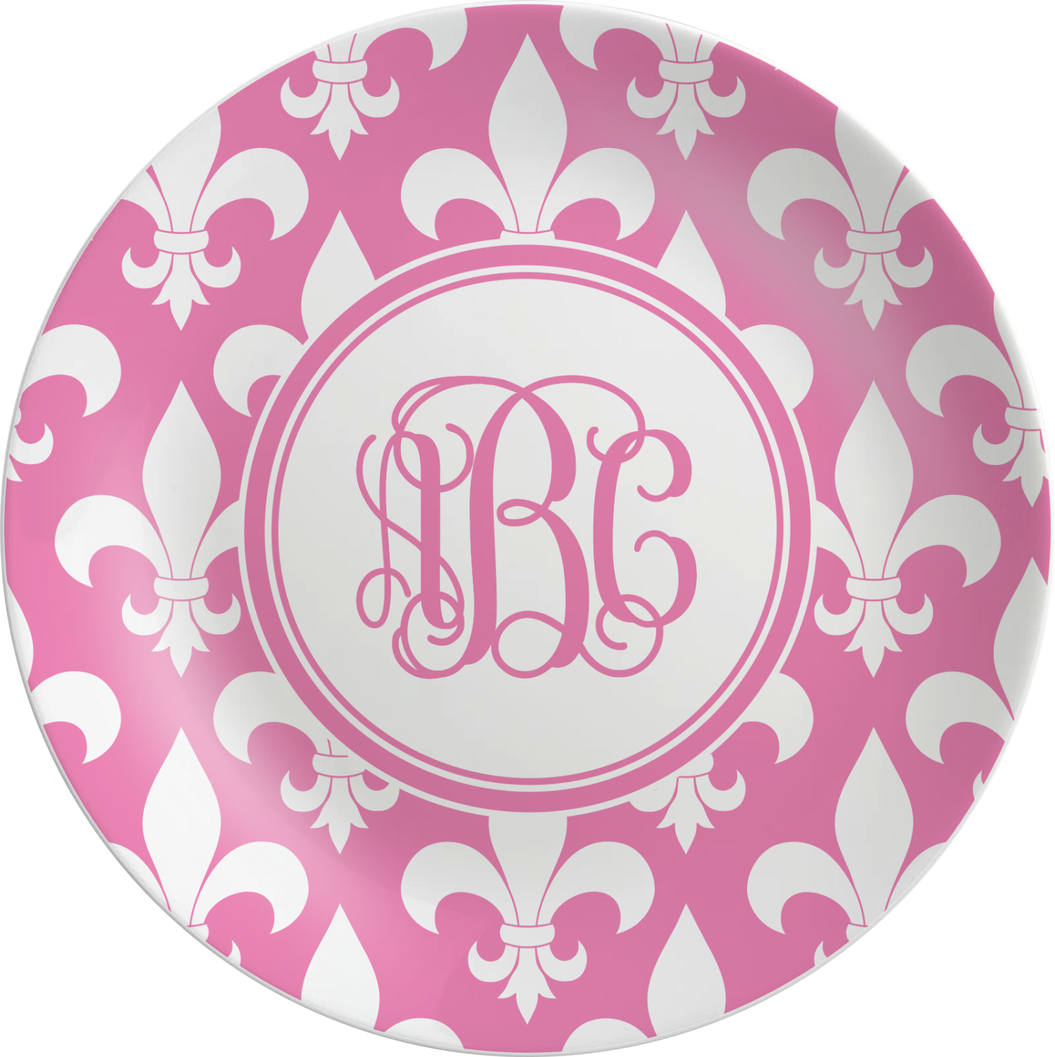 YouCustomizeIt Fleur De Lis Plate - Thumbnail 3