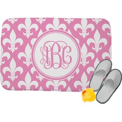 Fleur De Lis Memory Foam Bath Mat (Personalized)