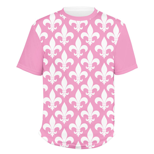 Custom Fleur De Lis Men's Crew T-Shirt - X Large
