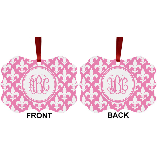 Fleur De Lis Metal Benilux Ornament - Front and Back (APPROVAL)