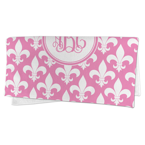Fleur De Lis Microfiber Dish Rag - FOLDED (half)