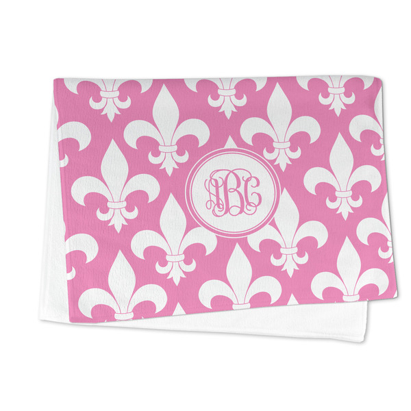 Fleur De Lis Microfiber Dish Towel - FOLDED HALF