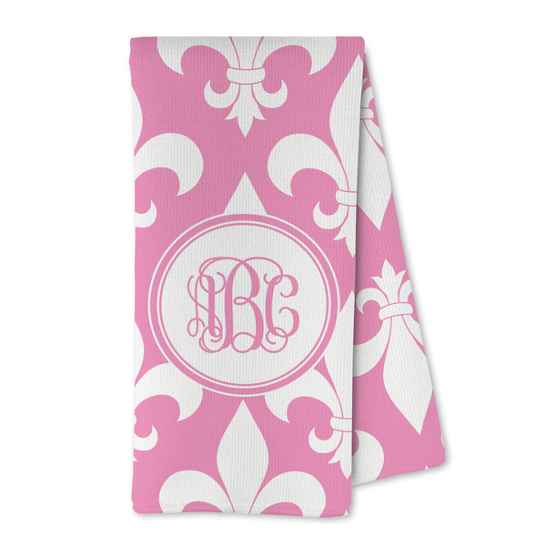 Custom Fleur De Lis Kitchen Towel - Microfiber (Personalized)