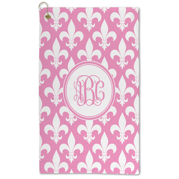 Custom Fleur De Lis Microfiber Golf Towel (Personalized)