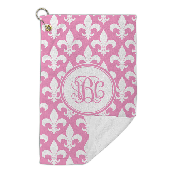 Fleur De Lis Microfiber Golf Towels Small - FRONT FOLDED