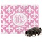 Fleur De Lis Dog Blanket - Large (Personalized)