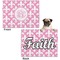 Fleur De Lis Microfleece Dog Blanket - Regular - Front & Back
