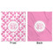 Fleur De Lis Minky Blanket - 50"x60" - Double Sided - Front & Back