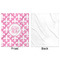 Fleur De Lis Minky Blanket - 50"x60" - Single Sided - Front & Back