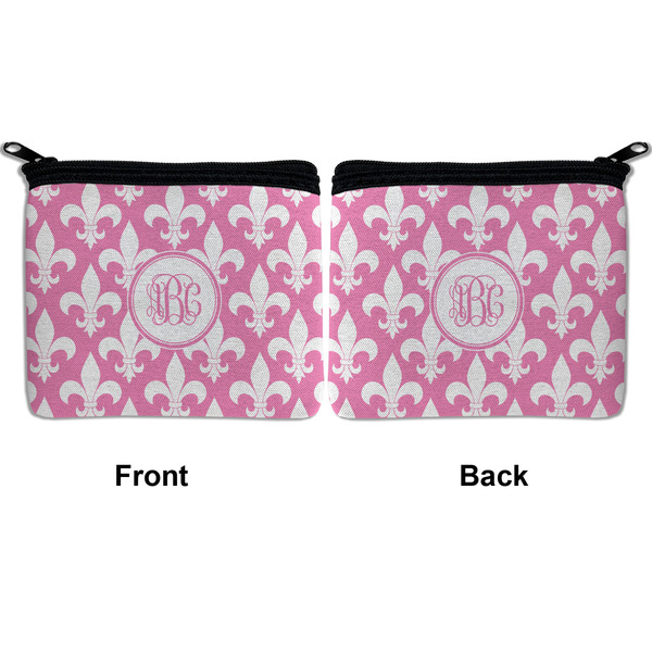 Fleur De Lis Neoprene Coin Purse - Front & Back (APPROVAL)