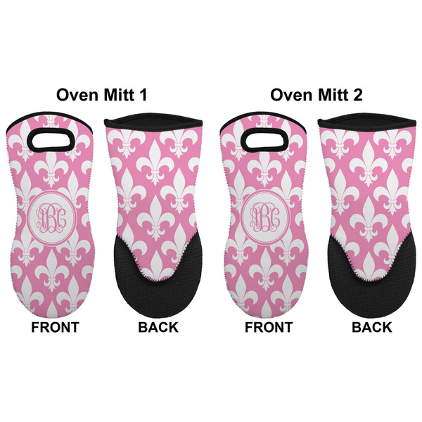 Fleur De Lis Neoprene Oven Mitt - Set of 2 - Approval