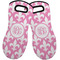 Fleur De Lis Neoprene Oven Mitts - Set of 2 w/ Monogram