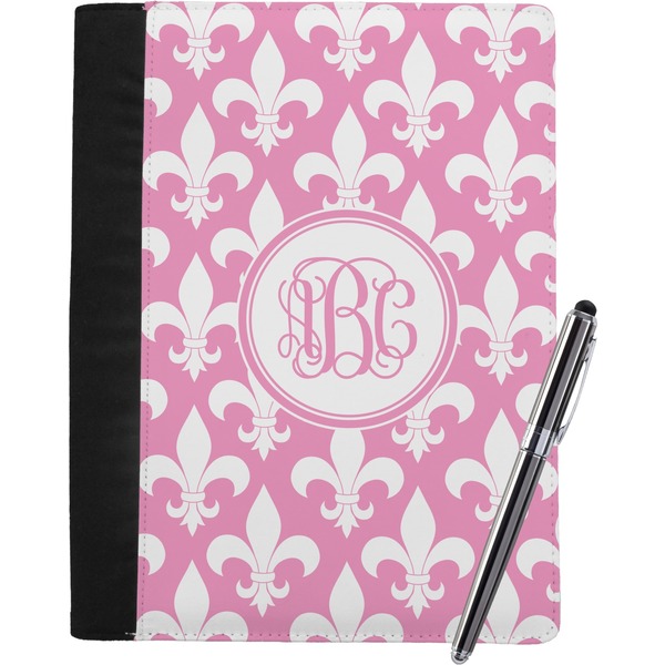 Custom Fleur De Lis Notebook Padfolio - Large w/ Monogram