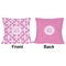 Pink Fleur De Lis Outdoor Pillow - 18x18