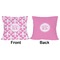 Pink Fleur De Lis Outdoor Pillow - 20x20