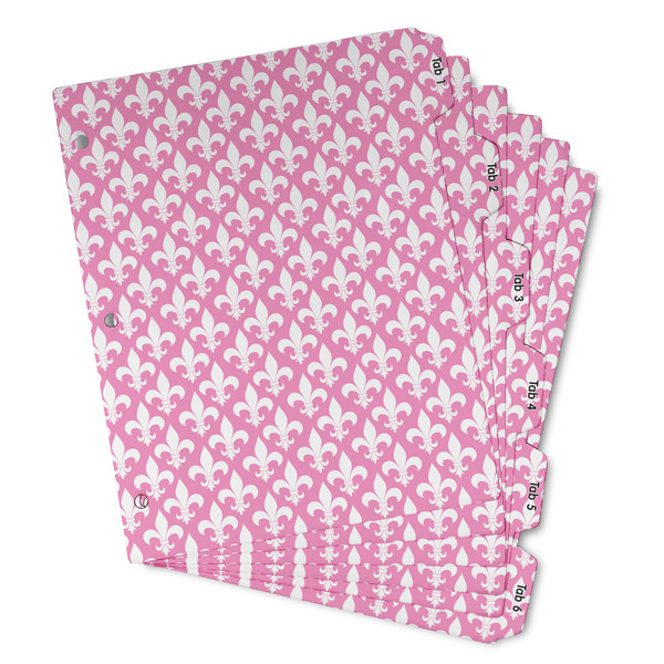 Custom Fleur De Lis Binder Tab Divider - Set of 6 (Personalized)