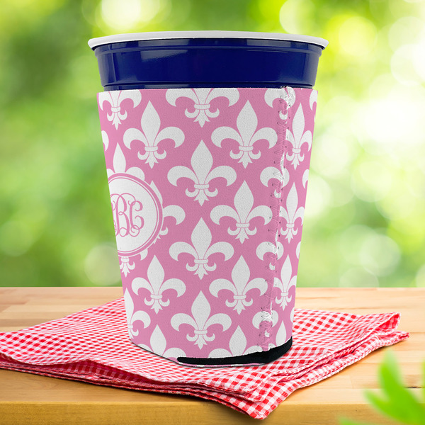 Fleur De Lis Party Cup Sleeves - with bottom - Lifestyle