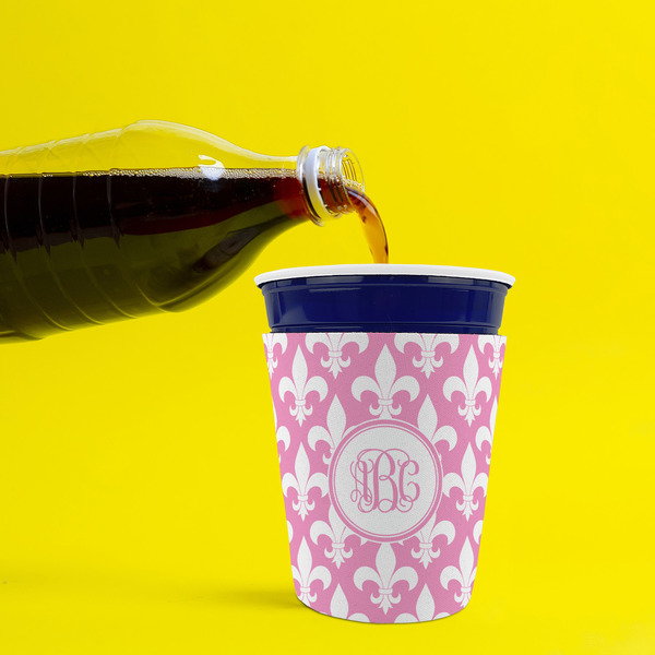 Fleur De Lis Party Cup Sleeves - without bottom - Lifestyle