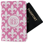 Fleur De Lis Passport Holder - Fabric (Personalized)
