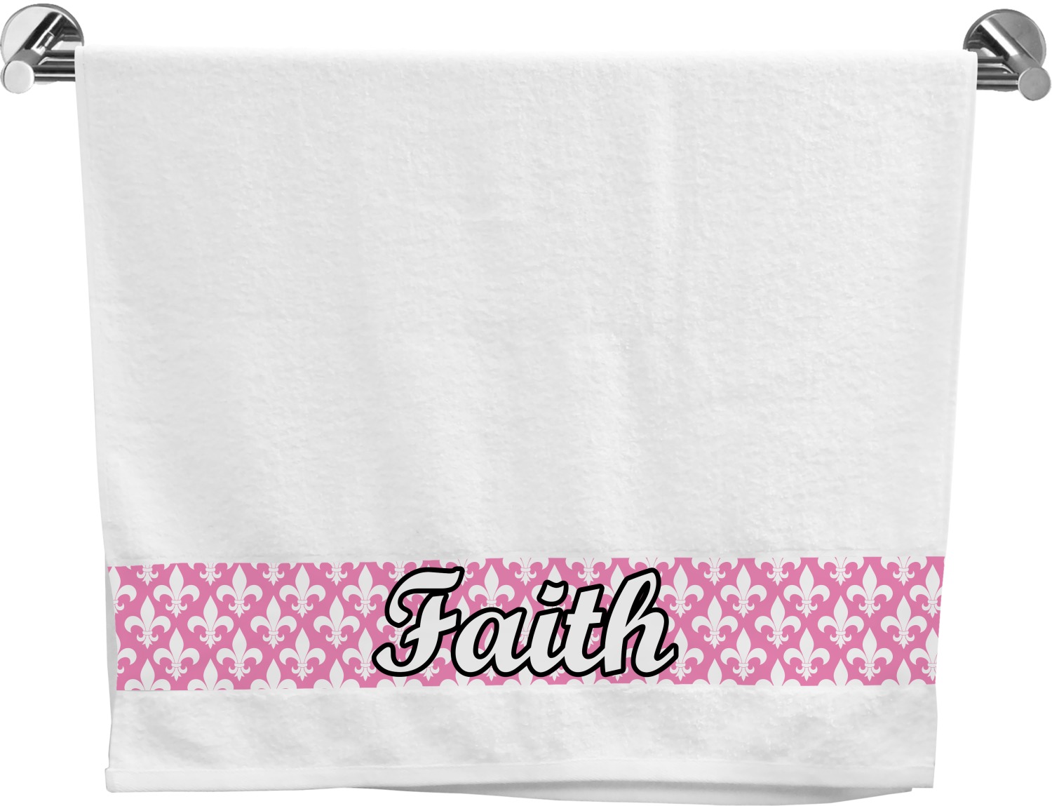 Fleur De Lis Bath Towel (Personalized) - YouCustomizeIt