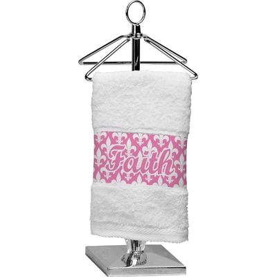 Fleur De Lis Cotton Finger Tip Towel (Personalized)