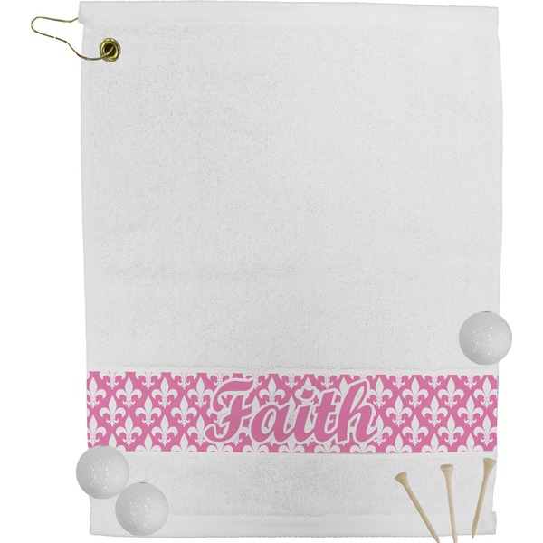 Custom Fleur De Lis Golf Bag Towel (Personalized)
