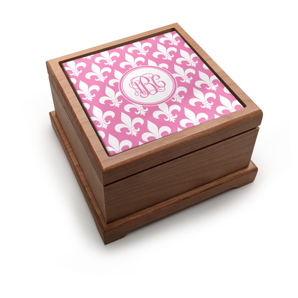 Custom Fleur De Lis Pet Urn w/ Monogram