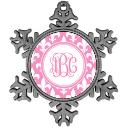 Fleur De Lis Vintage Snowflake Ornament (Personalized)