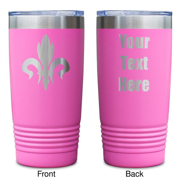 Fleur De Lis Pink Polar Camel Tumbler - 20oz - Double Sided - Approval