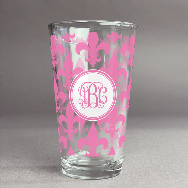 Custom Fleur De Lis Pint Glass - Full Print (Personalized)