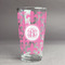 Fleur De Lis Pint Glass - Full Fill w Transparency - Front/Main