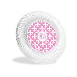 Fleur De Lis Plastic Party Appetizer & Dessert Plates - 6" (Personalized)