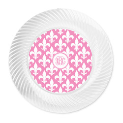 Fleur De Lis Plastic Party Dinner Plates - 10" (Personalized)